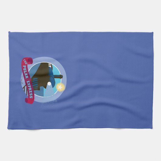 Der Polarexpress | Vintages Abzeichen Geschirrtuch (Horizontal)