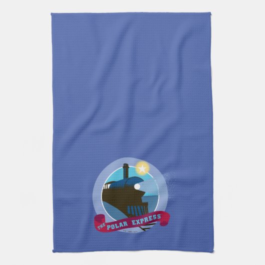 Der Polarexpress | Vintages Abzeichen Geschirrtuch (Vertikal)