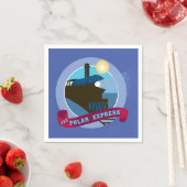 Der Polarexpress | VINTAGES ABZEICHEN Serviette (Beispiel)