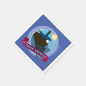 Der Polarexpress | VINTAGES ABZEICHEN Serviette (Ecke)