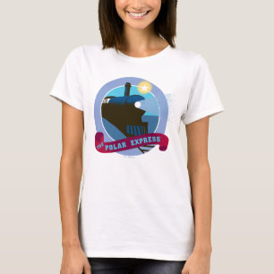Der Polarexpress   Vintages Abzeichen T-Shirt