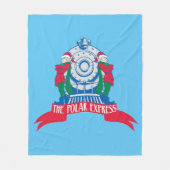 Der Polarexpress | Vom Zug Stehende Elfen Fleecedecke (Vorderseite)