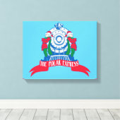 Der Polarexpress | Vom Zug Stehende Elfen Leinwanddruck (Insitu (Holzboden))