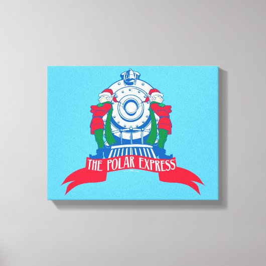 Der Polarexpress | Vom Zug Stehende Elfen Leinwanddruck (Vorderseite)