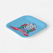 Der Polarexpress | Vom Zug Stehende Elfen Pappteller (Gewinkelt)