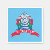 Der Polarexpress | Vom Zug Stehende Elfen Serviette (Vorderseite)