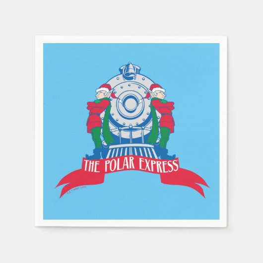 Der Polarexpress | Vom Zug Stehende Elfen Serviette (Vorderseite)