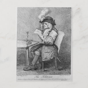 Der Politiker, geätzt von John Keyse Sherwin Postkarte