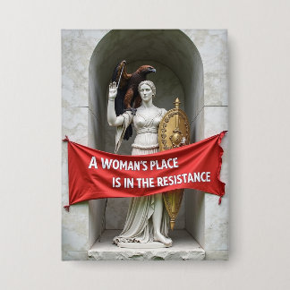 Der politische Knopf für den Frauenprotest Button