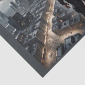 Der Polizeibeamte beobachtet die Stadt, um Sie zu Seidenpapier (Ausschnitt)