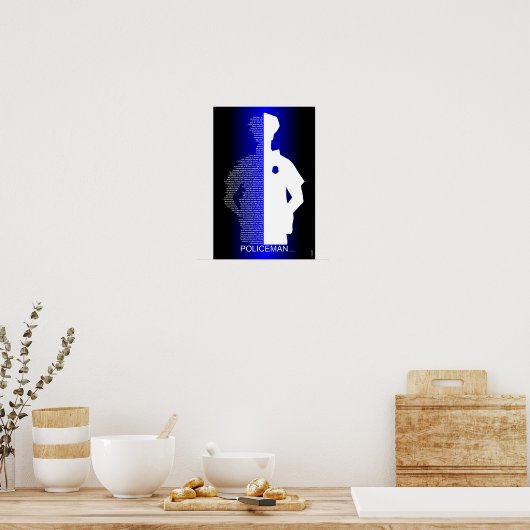 Der Polizist Poster (Küche)