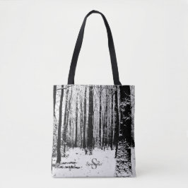Der Pollok Park Bäume im Schnee Tasche