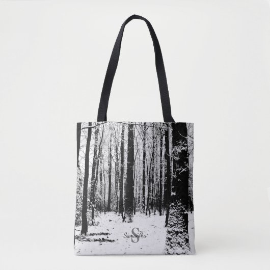Der Pollok Park Bäume im Schnee Tasche (Vorderseite)