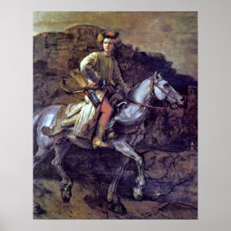 Der polnische Rider von Rembrandt Harmenszoon van Poster