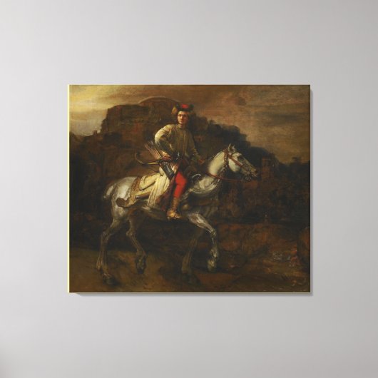 Der polnische Rider von Rembrandt van Rijn Leinwanddruck (Vorderseite)