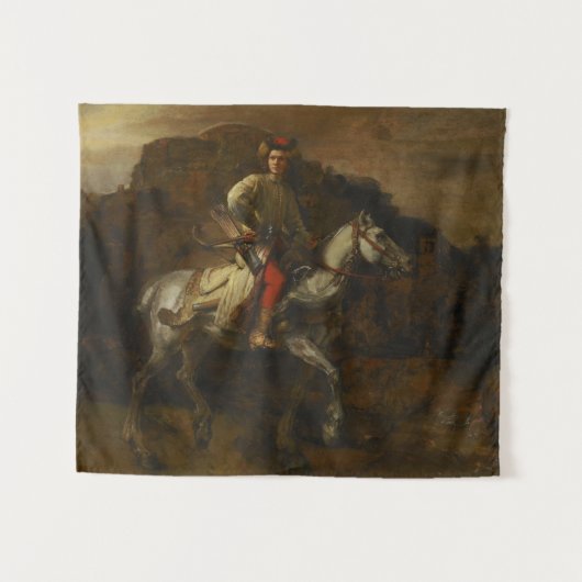 Der polnische Rider von Rembrandt van Rijn Wandteppich (Vorderseite (Horizontal))