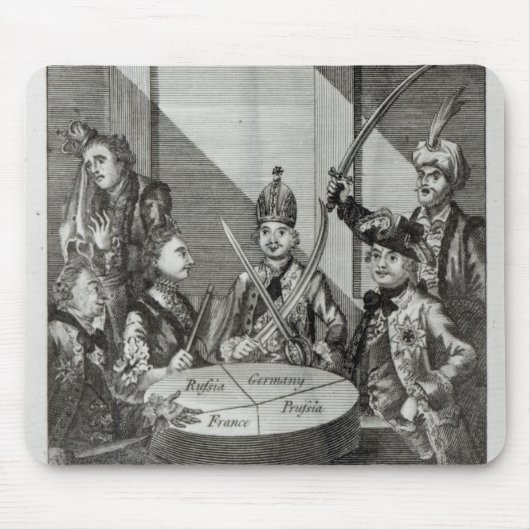 Der polnische senkrechte Kuchen, c.1772 Mousepad (Vorne)