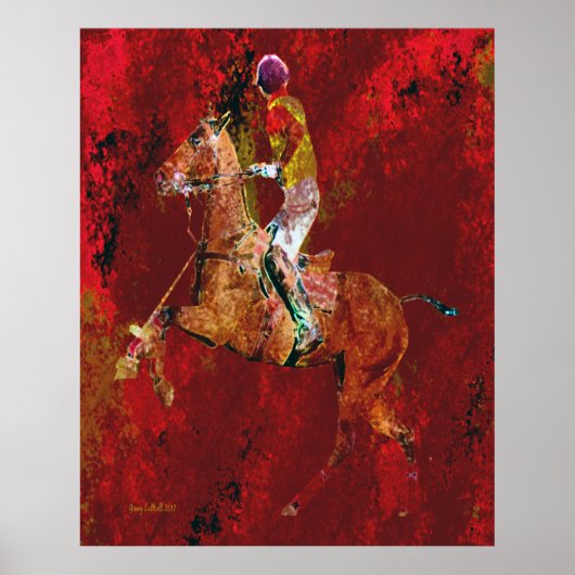 Der Polo-Player Poster (Vorne)
