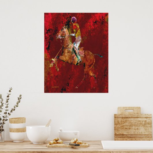 Der Polo-Player Poster (Küche)