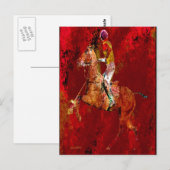 Der Polo-Player Postkarte (Vorne/Hinten)