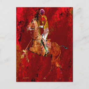 Der Polo-Player Postkarte