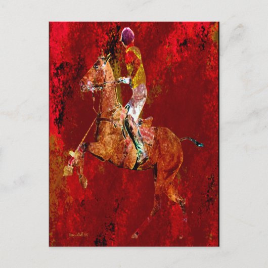 Der Polo-Player Postkarte (Vorderseite)