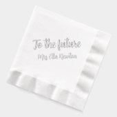 Der Polterabend der zukünftigen Braut Servietten Mit Folie (Links)