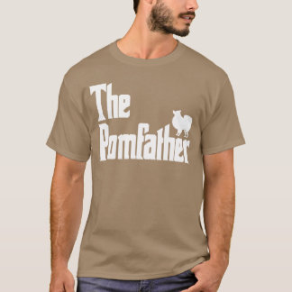 Der PomFather Lustiger Pomeranian Hund Papa Männer T-Shirt