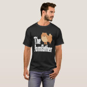 Der Pompater-Spitz Daddy Pom Dog Pomsky war eigen T-Shirt (Vorne ganz)