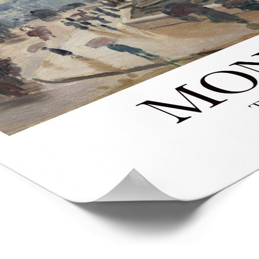 Der Pont Neuf von Claude Monet Poster (Ecke)