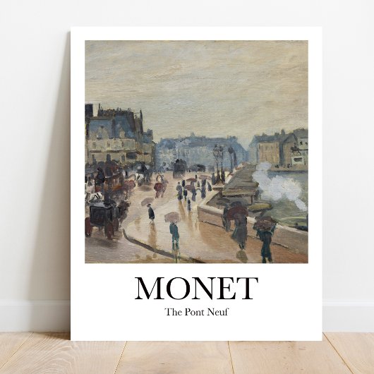 Der Pont Neuf von Claude Monet Poster