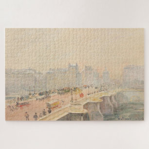 Der Pont-Neuf, Wirkung von Schnee und Nebel von Pi Puzzle