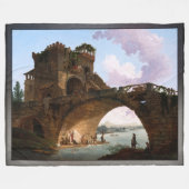 Der Ponte Salario von Hubert Robert Fleecedecke (Vorderseite (Horizontal))