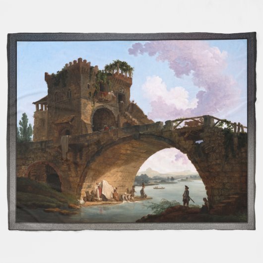Der Ponte Salario von Hubert Robert Fleecedecke (Vorderseite (Horizontal))