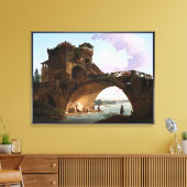 Der Ponte Salario von Hubert Robert Leinwanddruck (Insitu (Wohnzimmer))