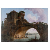 Der Ponte Salario von Hubert Robert Schneidebrett (Vorderseite)