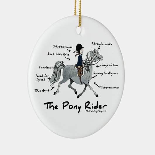 Der Ponyreiter Keramik Ornament (Rechts)