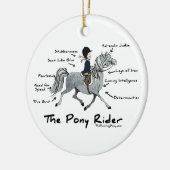 Der Ponyreiter Keramik Ornament (Links)