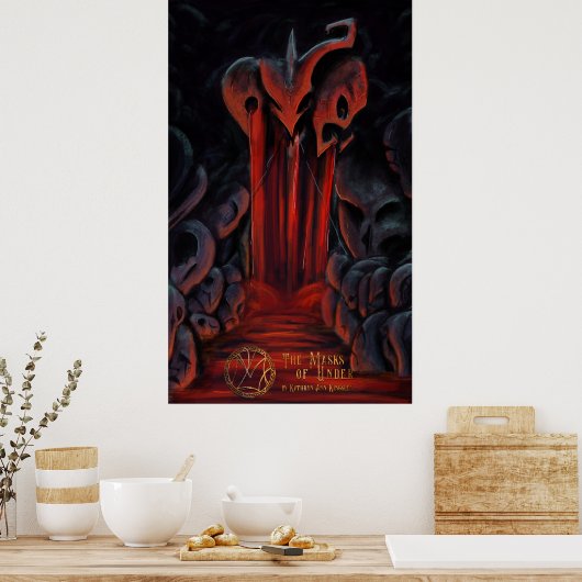 Der Pool der alten Printmedien Poster (Küche)