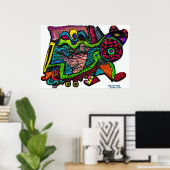 Der Pool der Schöpfung sticht durch das inspiriert Poster (Heimbüro)