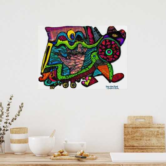 Der Pool der Schöpfung sticht durch das inspiriert Poster (Küche)