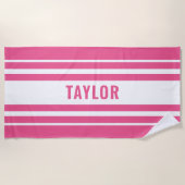 Der Pool ist in weiß rosa gestrichen oder Strandtuch (Vorderseite)