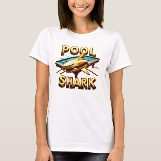 Der Pool Shark: Master of the Cue T-Shirt (Vorderseite)