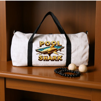 Der Poolhai: Meister des Queue Duffle Bag