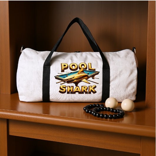 Der Poolhai: Meister des Queue Duffle Bag