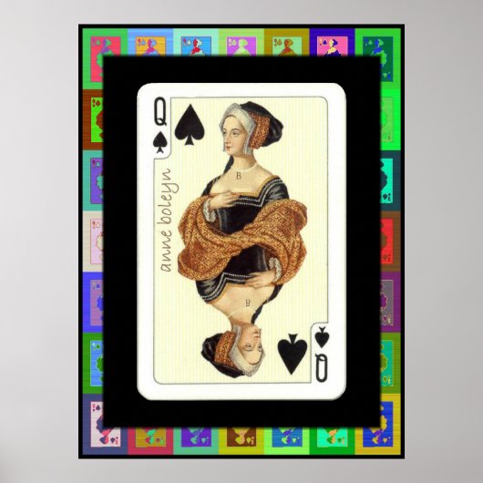 Der Pop Art Anne Boleyn Poster (Vorne)