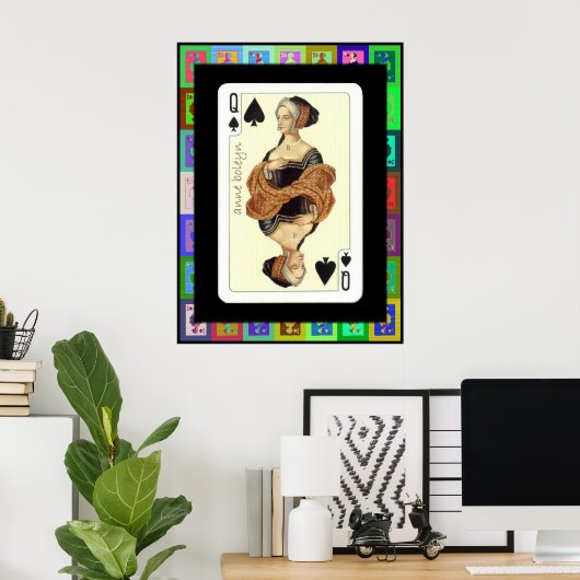 Der Pop Art Anne Boleyn Poster (Heimbüro)