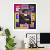 Der Pop Art Christopher Columbus Poster (Heimbüro)