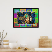 Der Pop Art Saint Patrick Poster (Küche)