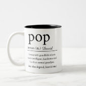 Der Pop definiert den ultimativen Opa Zweifarbige Tasse (Links)